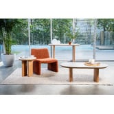 Keys Road Designs Orleri Oval Ceramic Coffee Table