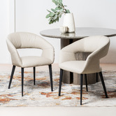 Keys Road Designs Rialto Faux Leather Dining Chairs