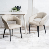 Keys Road Designs Rialto Faux Leather Dining Chairs
