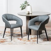 Keys Road Designs Rialto Faux Leather Dining Chairs