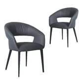 Keys Road Designs Rialto Faux Leather Dining Chairs