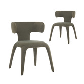 Keys Road Designs Roswell Mohair-Feel Dining Chairs