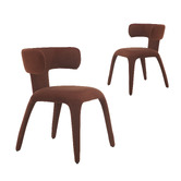 Keys Road Designs Roswell Mohair-Feel Dining Chairs