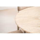 Keys Road Designs Theia Travertine-Look Dining Table