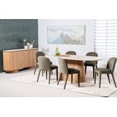 Keys Road Designs Wesley Travertine-Look Dining Table
