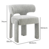 Keys Road Designs Hayward Upholstered Dining Chairs