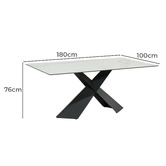 Keys Road Designs Lucia Ceramic Dining Table