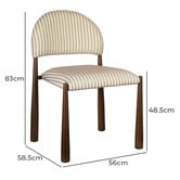 Keys Road Designs Dimitri Upholstered Dining Chairs