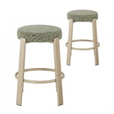 Keys Road Designs 63.5cm Orin Chenille Bar Stools
