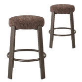 Keys Road Designs 63.5cm Orin Chenille Bar Stools