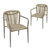 Keys Road Designs Cyra Rope Outdoor Dining Chairs