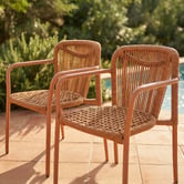 Keys Road Designs Cyra Rope Outdoor Dining Chairs