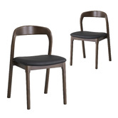 Keys Road Designs Dovian Faux Leather Dining Chairs