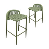 Keys Road Designs 74cm Cyra Rope Outdoor Bar Stools