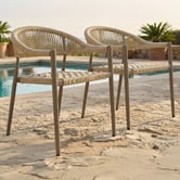 Keys Road Designs Aeliana Rope Outdoor Dining Chairs