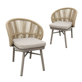 Keys Road Designs Amabel Rope Outdoor Dining Chairs