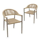Keys Road Designs Aeliana Rope Outdoor Dining Chairs