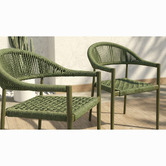 Keys Road Designs Aeliana Rope Outdoor Dining Chairs