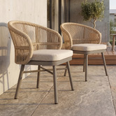 Keys Road Designs Amabel Rope Outdoor Dining Chairs
