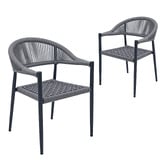 Keys Road Designs Aeliana Rope Outdoor Dining Chairs