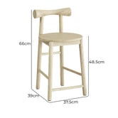 Keys Road Designs Junia Rubberwood Dining Chairs