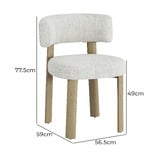 Keys Road Designs Kalina Chenille Dining Chairs