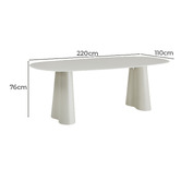 Keys Road Designs Oswin Oval Dining Table