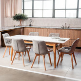 Keys Road Designs Fresno Chenille Dining Chairs