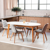 Keys Road Designs Fresno Chenille Dining Chairs