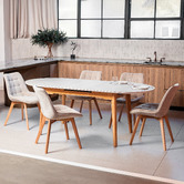 Keys Road Designs Fresno Chenille Dining Chairs