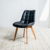 Keys Road Designs Fresno Faux Leather Dining Chairs