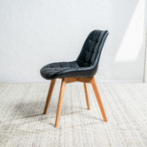 Keys Road Designs Fresno Faux Leather Dining Chairs