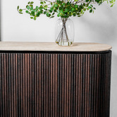 Keys Road Designs Caelric Travertine-Look Buffet