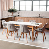 Keys Road Designs Delray Extendable Ceramic Dining Table