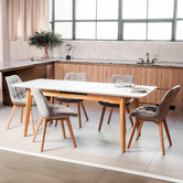 Keys Road Designs Delray Extendable Ceramic Dining Table