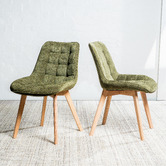 Keys Road Designs Fresno Chenille Dining Chairs