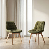 Keys Road Designs Fresno Chenille Dining Chairs