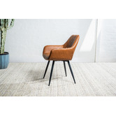 Keys Road Designs Zeus Faux Leather Dining Chairs