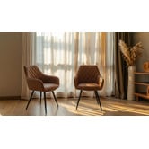 Keys Road Designs Zeus Faux Leather Dining Chairs
