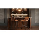 Keys Road Designs 66cm Magni Faux Leather Barstools