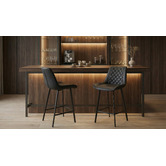 Keys Road Designs 66cm Magni Faux Leather Barstools