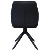 Keys Road Designs Alexei Faux Leather Swivel Dining Chairs