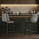 Keys Road Designs 65cm Drae Faux Leather Barstools