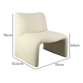Keys Road Designs Camden Boucle Accent Chair