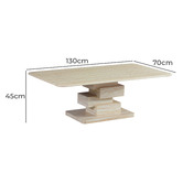 Keys Road Designs Easton Marble Coffee Table