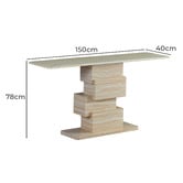 Keys Road Designs Easton Marble Console Table
