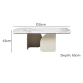 Keys Road Designs Milford Ceramic &amp; Glass Coffee Table