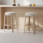 Keys Road Designs 63.5cm Orin Chenille Bar Stools