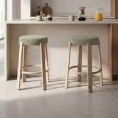 Keys Road Designs 63.5cm Orin Chenille Bar Stools