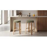 Keys Road Designs 63.5cm Orin Chenille Bar Stools